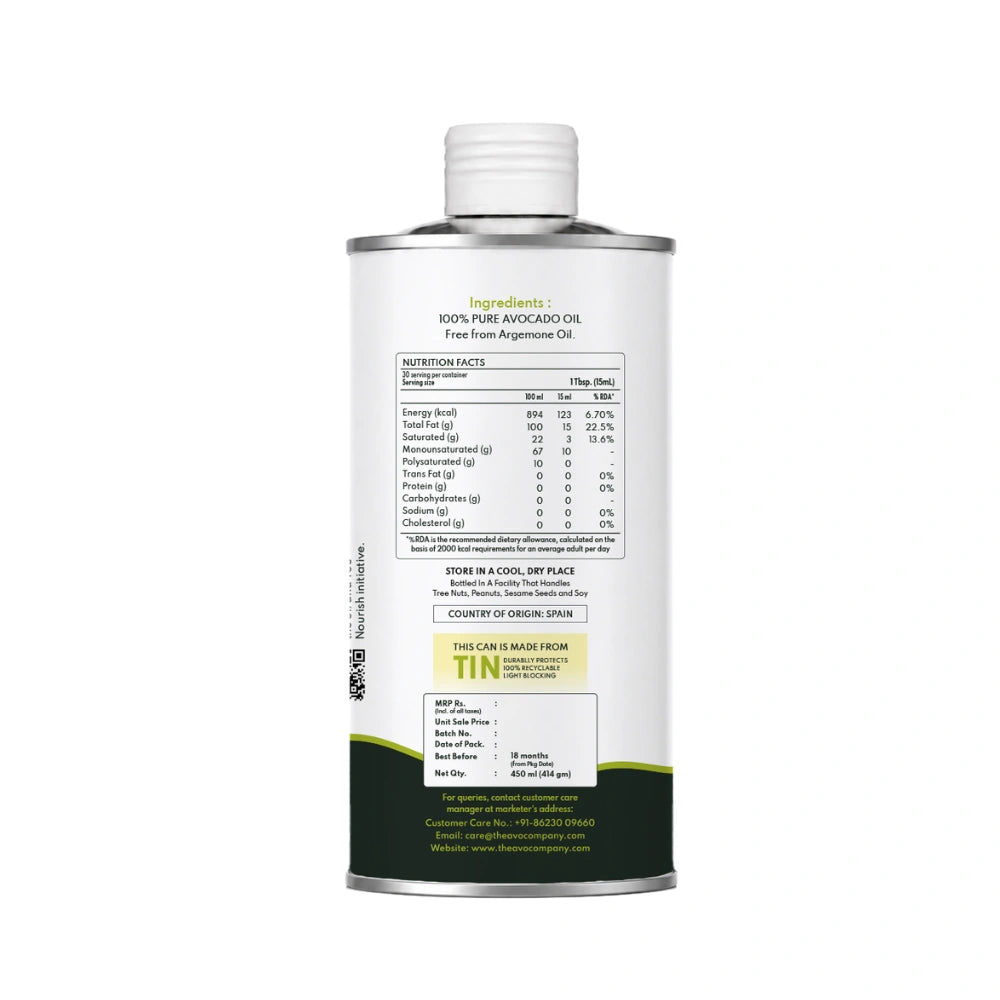 Essential Pure Avocado Oil 450 ml tin