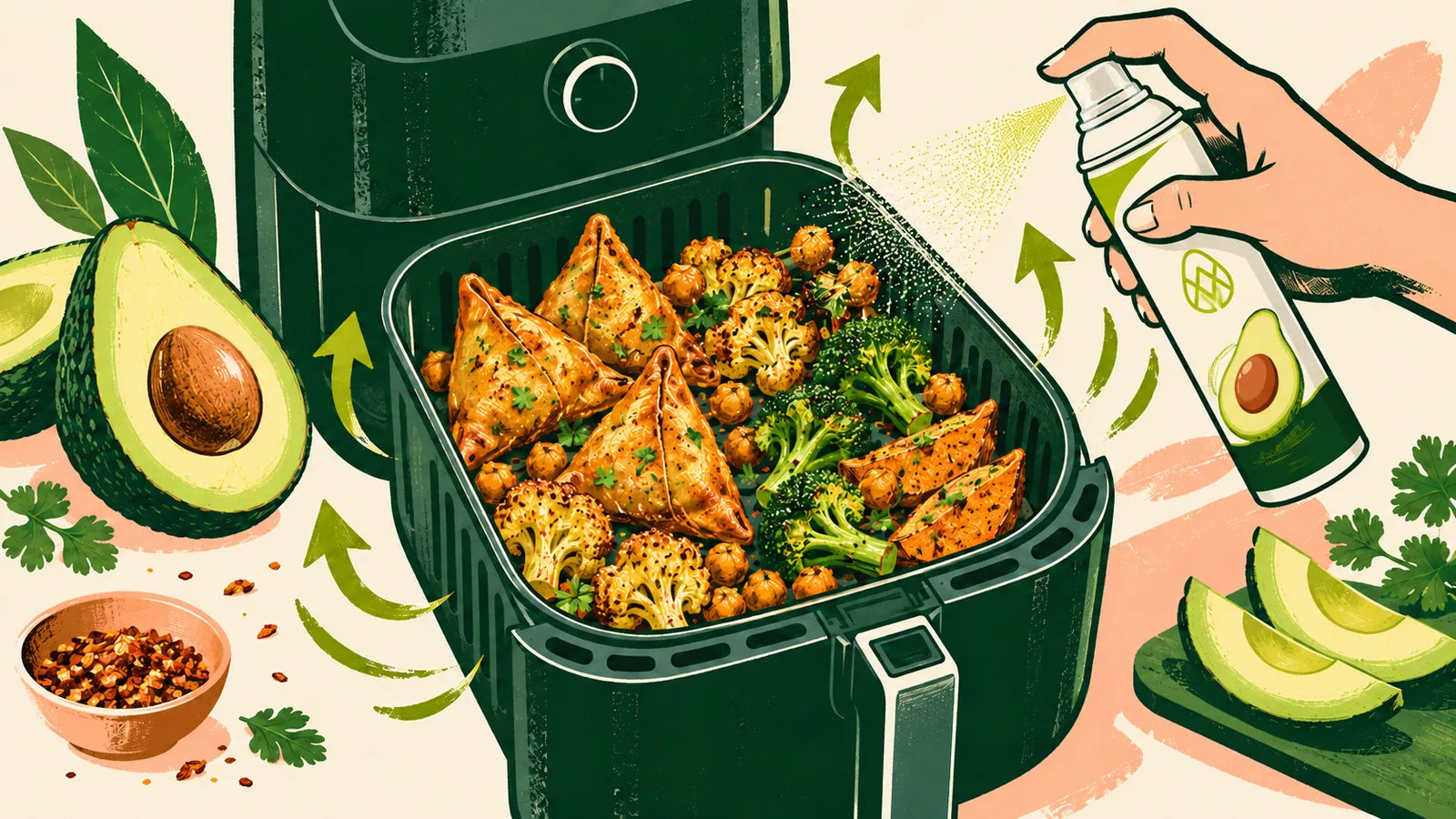 How much oil, how hot, and why food stays pale