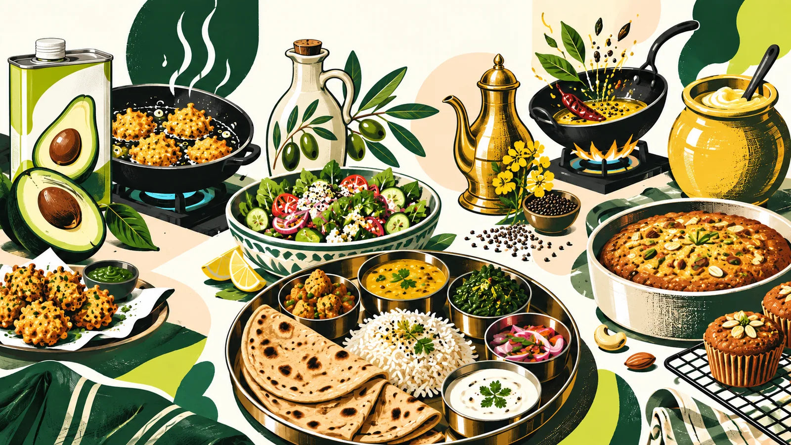 Avocado, olive, ghee or mustard: which for which dish